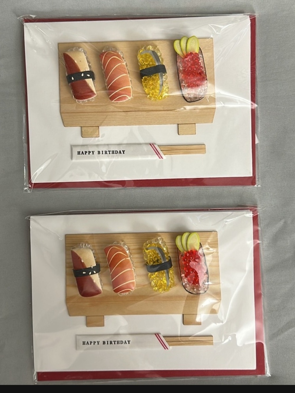 Papyrus Sushi Happy Birthday Cards, set of 2 cards
